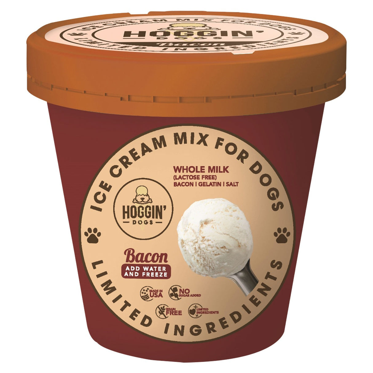 Puppy Cake Hoggin' Dogs Bacon Ice Cream Mix 132 g