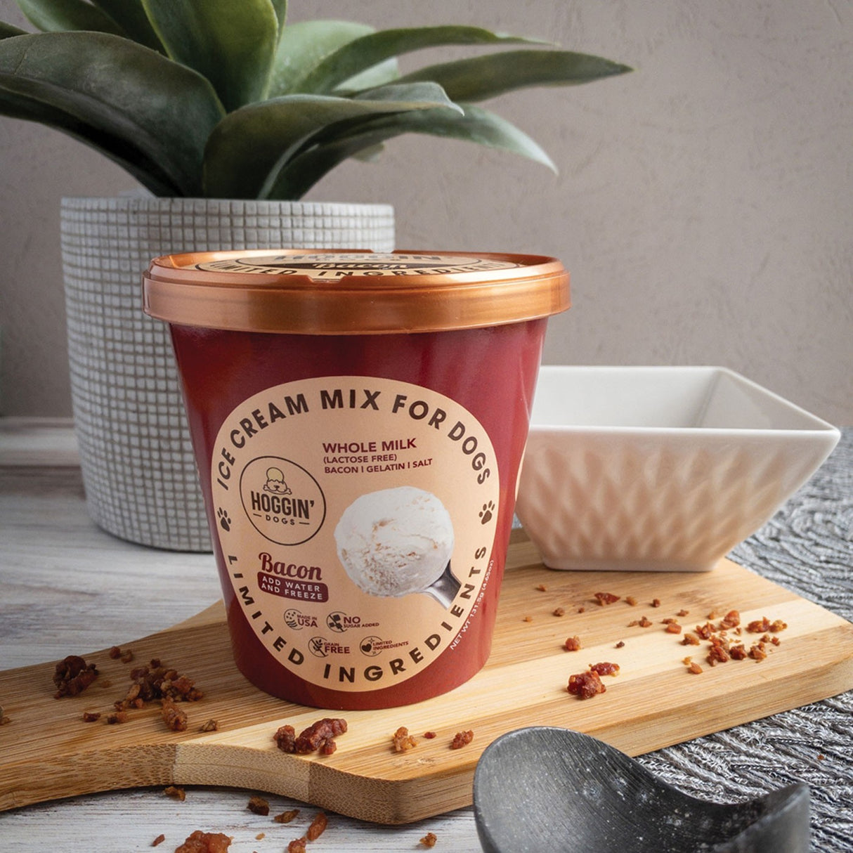 Puppy Cake Hoggin' Dogs Bacon Ice Cream Mix 132 g