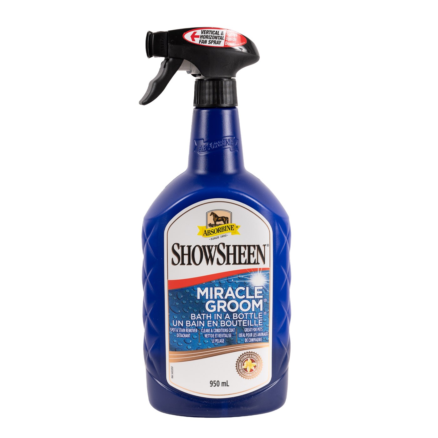 Absorbine ShowSheen Miracle Groom W/ Sprayer 950 mL