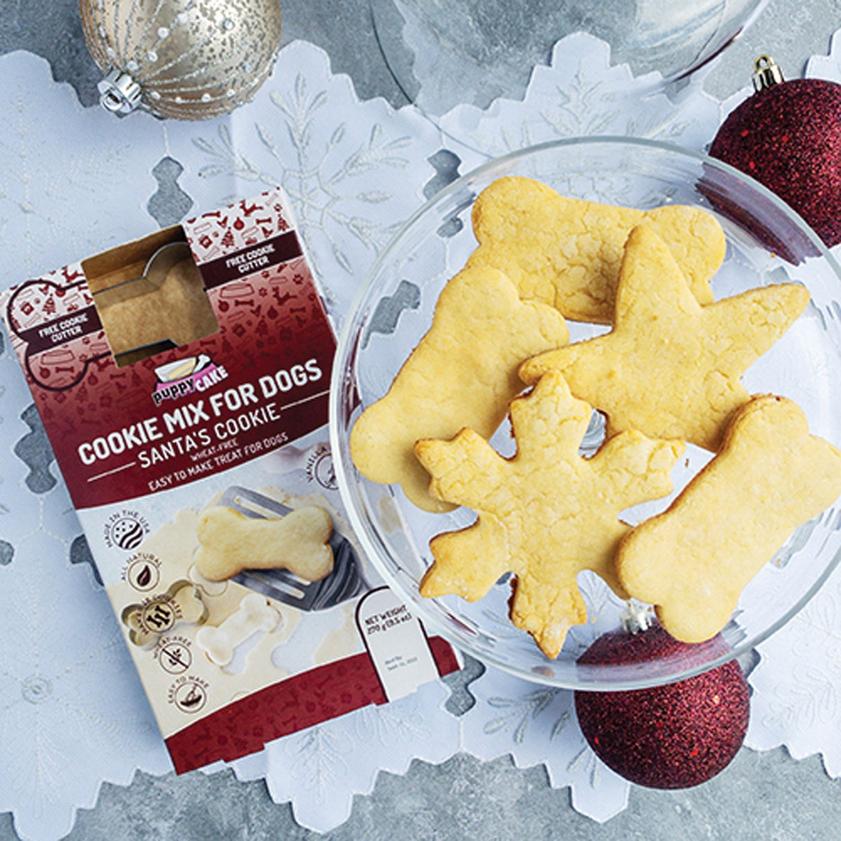 Puppy Cake Wheat Free Holiday Cookie Mix W/ Cookie Cutter 270 g