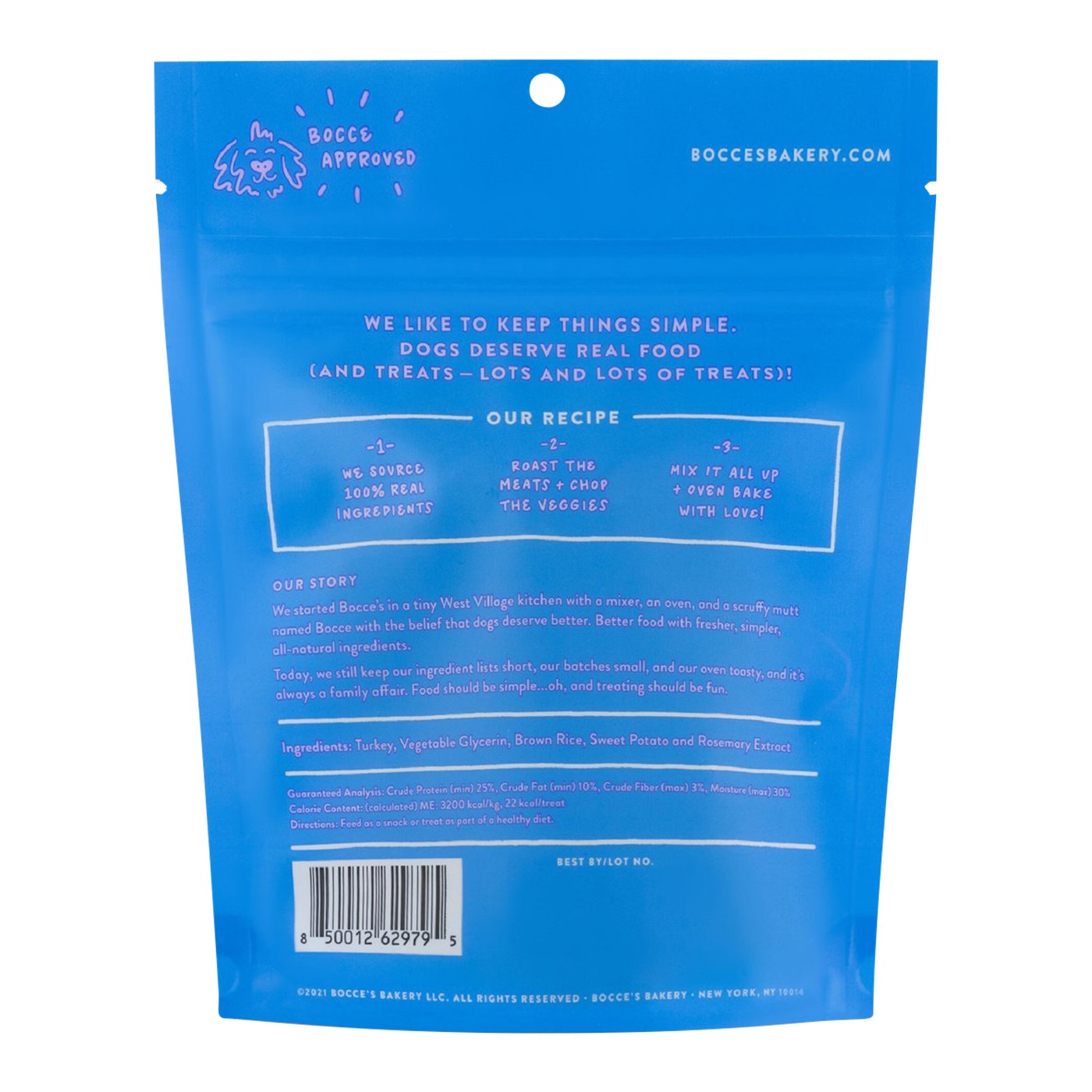 Bocce's Bakery Grazers Turkey Jerky Sticks 113 g