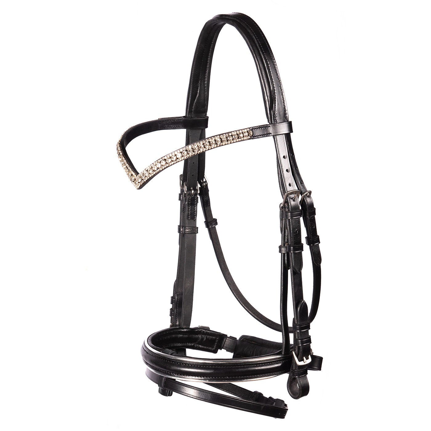 Bridon de Dressage Passepoil Argent FFE Crystal V