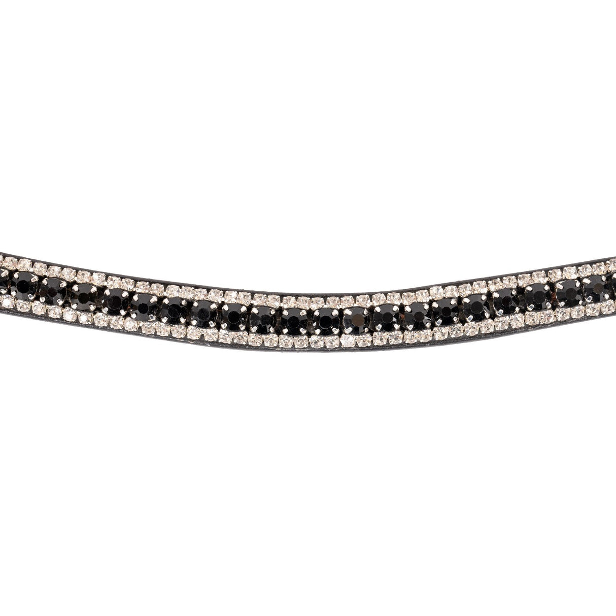 Val du Bois Shaped Black & White Crystal Browband