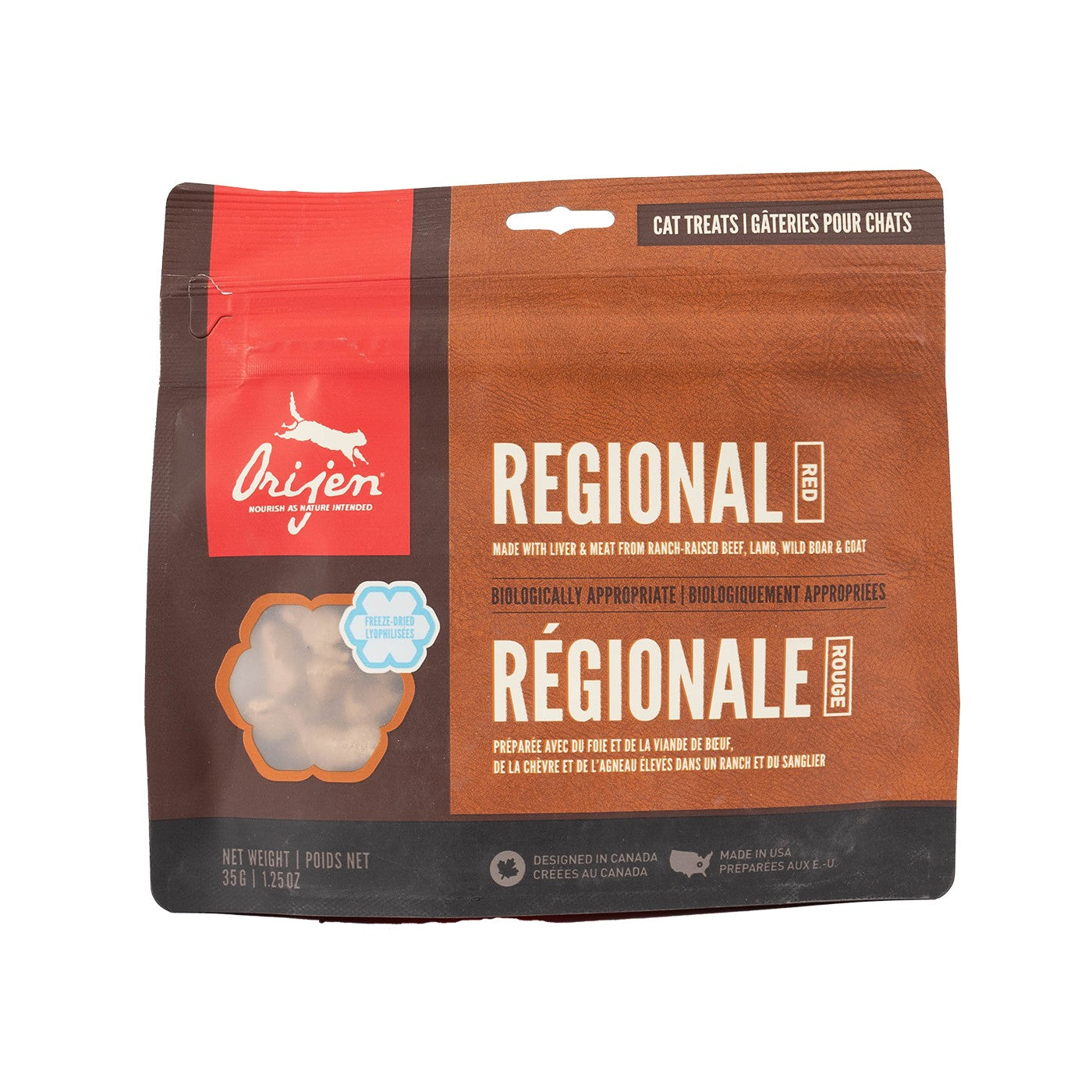 Orijen Freeze Dried Regional Red Cat Treats 35 g