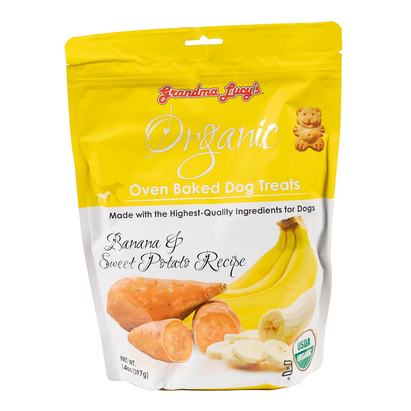 Grandma Lucy's Organic Baked Banana & Sweet Potato Dog Treats 397 g