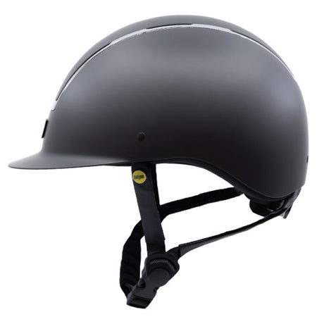 Tipperary Windsor Traditional Brim MIPS Helmet - Matte Black Chrome Trim