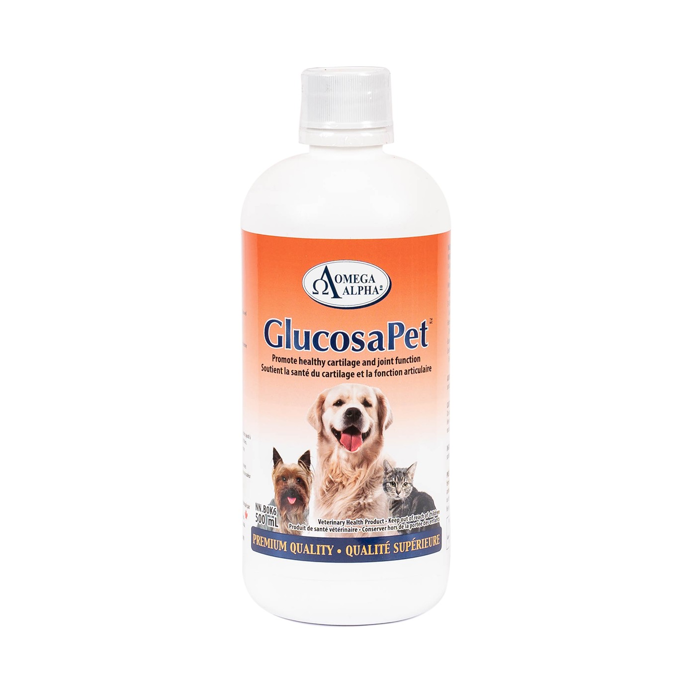 Omega Alpha GlucosaPet Pet Supplement 500 mL