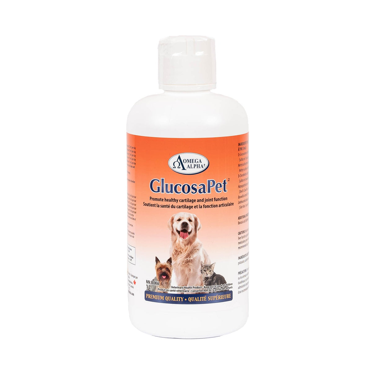Omega Alpha GlucosaPet Pet Supplement 1 L