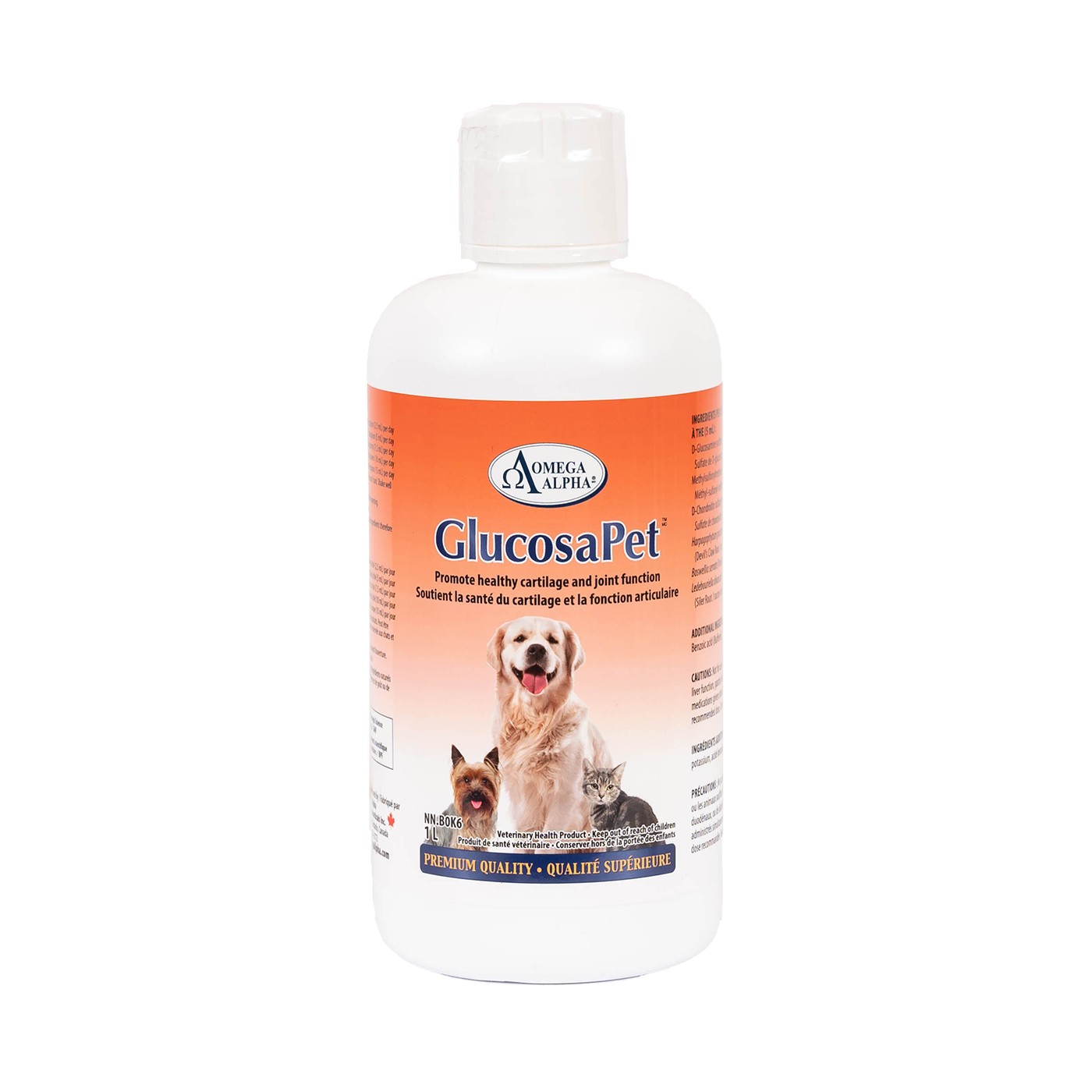 Omega Alpha GlucosaPet Pet Supplement 1 L