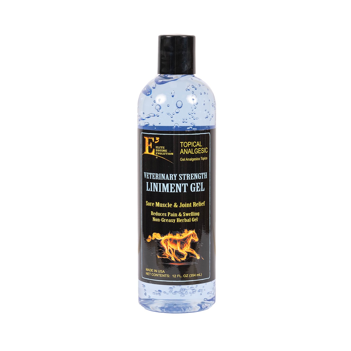 Gel liniment pour équidés E3 Elite 354 ml