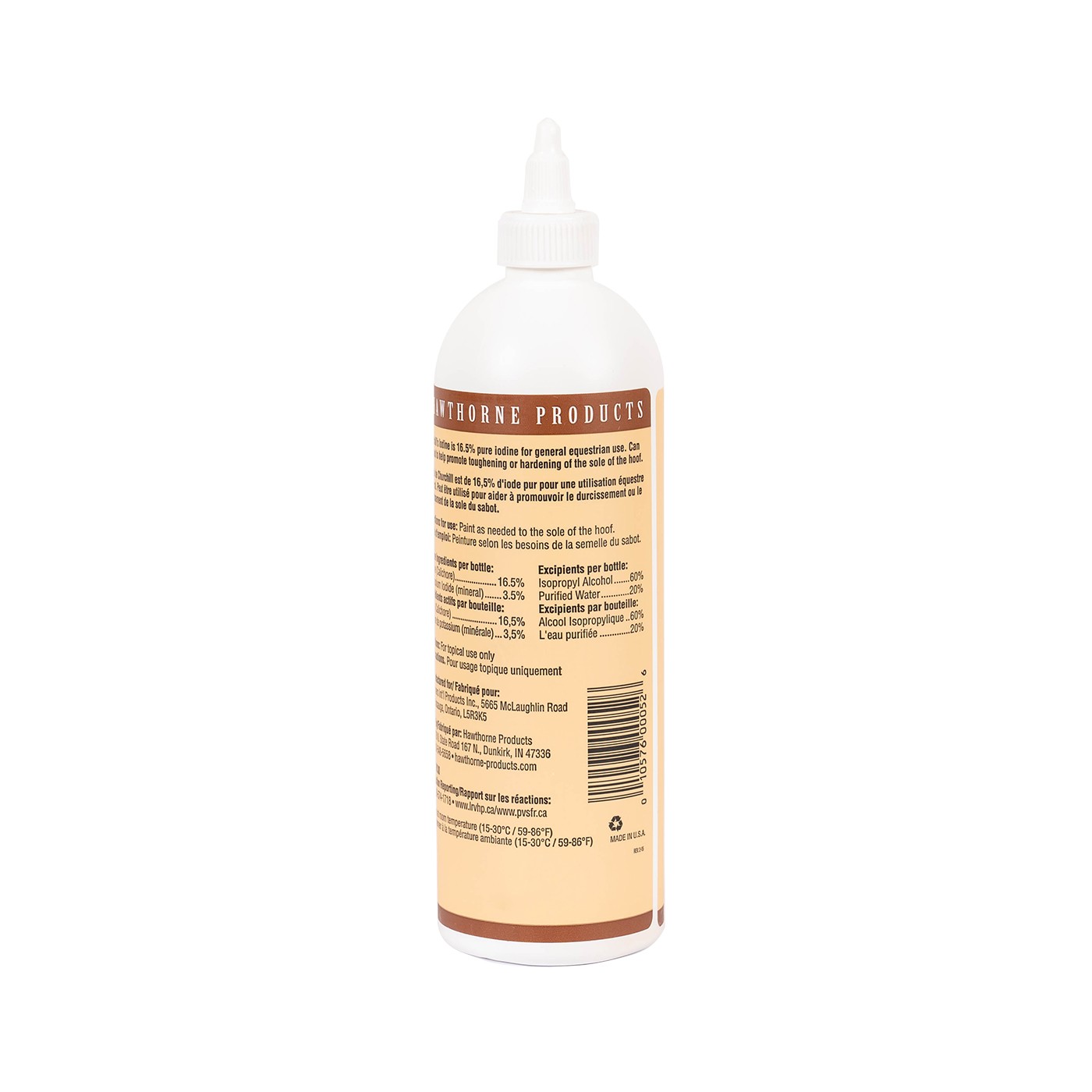 Teinture d'iode Hawthorne Churchill 16,5 % 473 mL