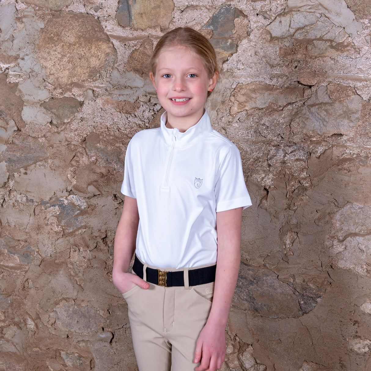 Elation Chemise de concours à manches courtes Platinum Ferrara - Enfant