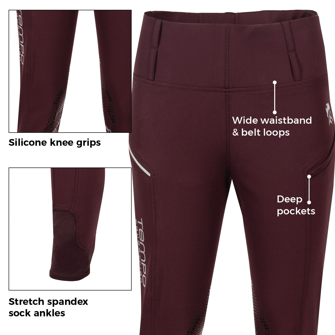 Collant Velocity 2.0 de Tempo Equestrian - Enfants