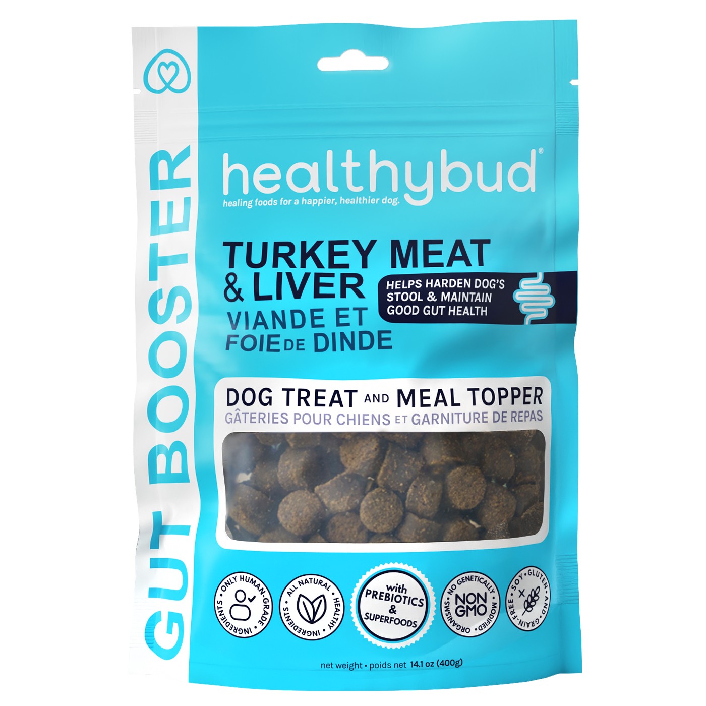 Healthybud Gut Booster Dog Supplement 130 g