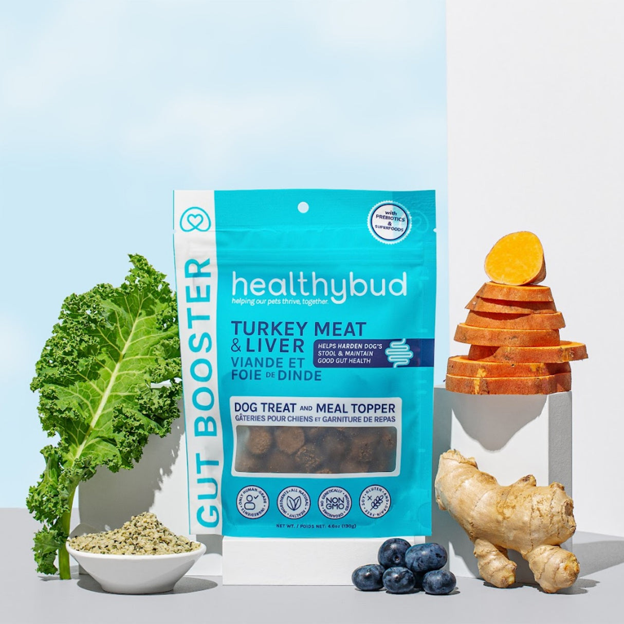 Healthybud Gut Booster Dog Supplement 130 g