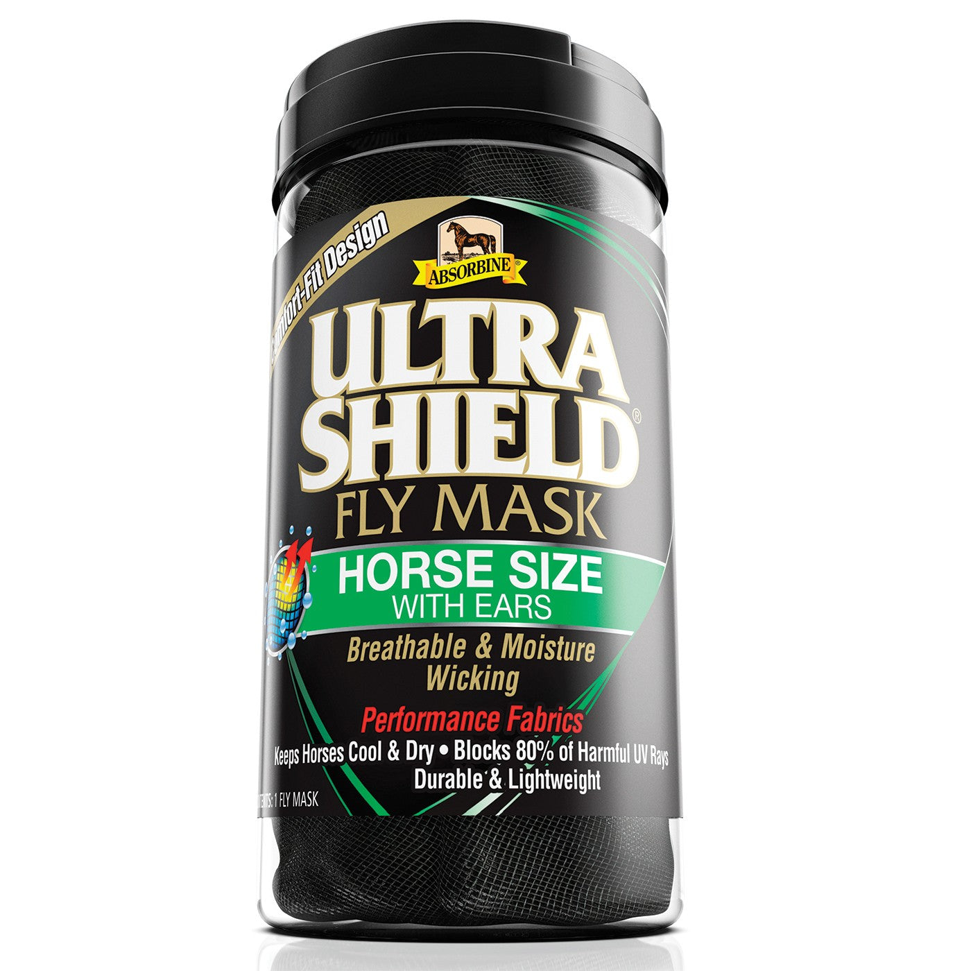 Masque anti-mouches Absorbine Ultrashield avec oreilles