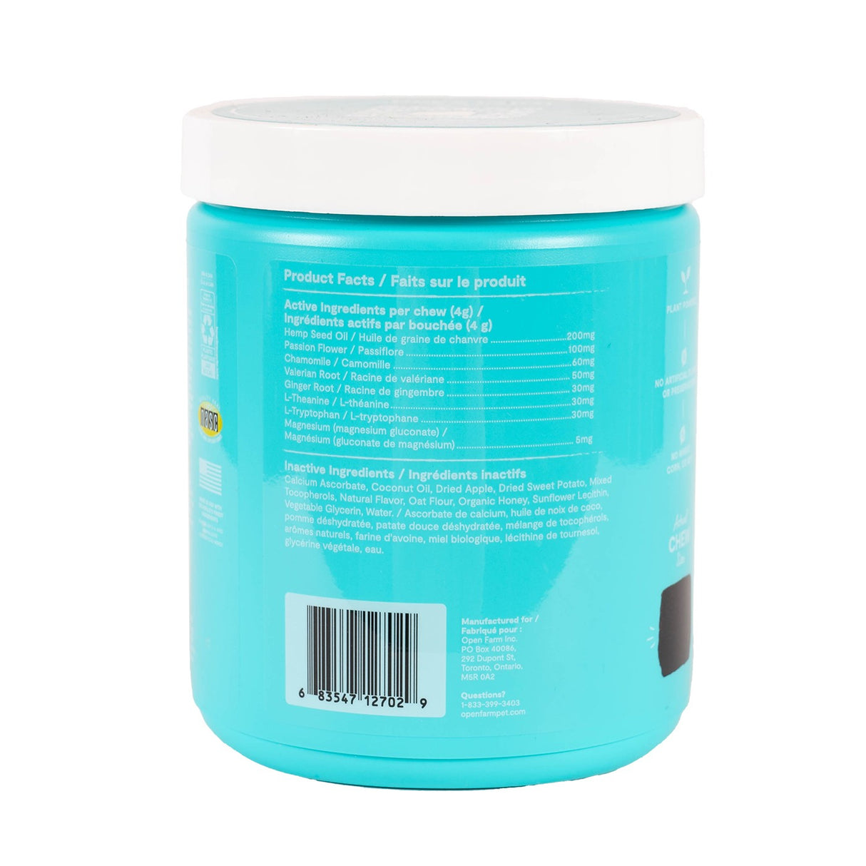 Open Farm Calming Chews Supplément pour chien 90 pièces