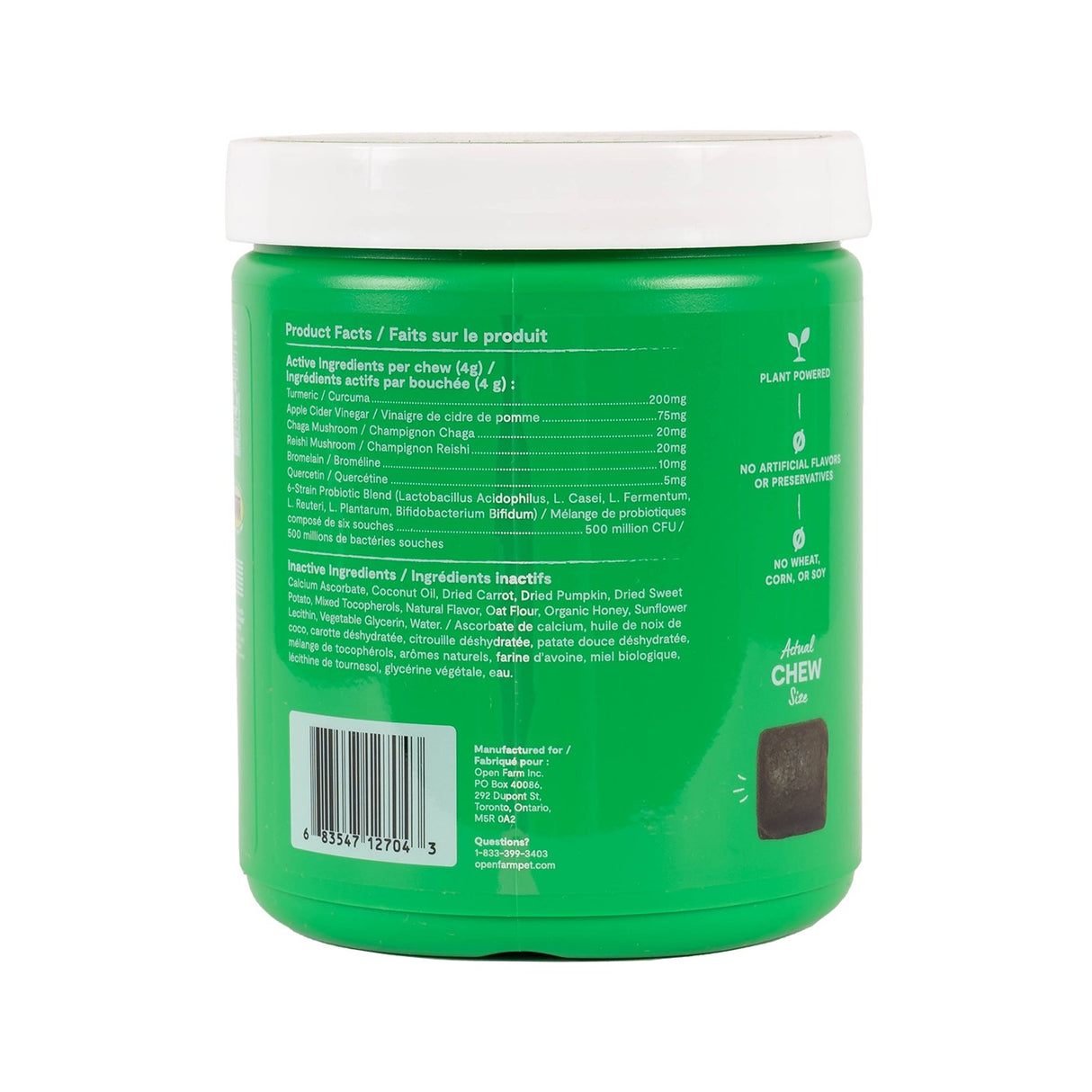 Open Farm Immune Chews Supplément pour chien 90 pièces