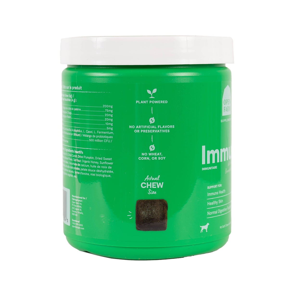 Open Farm Immune Chews Supplément pour chien 90 pièces