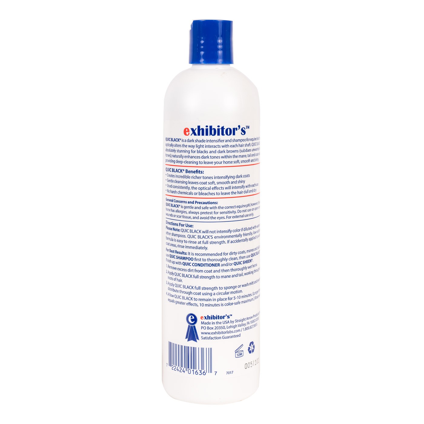 Exhibitor's Quic Black Shampoo 473 mL