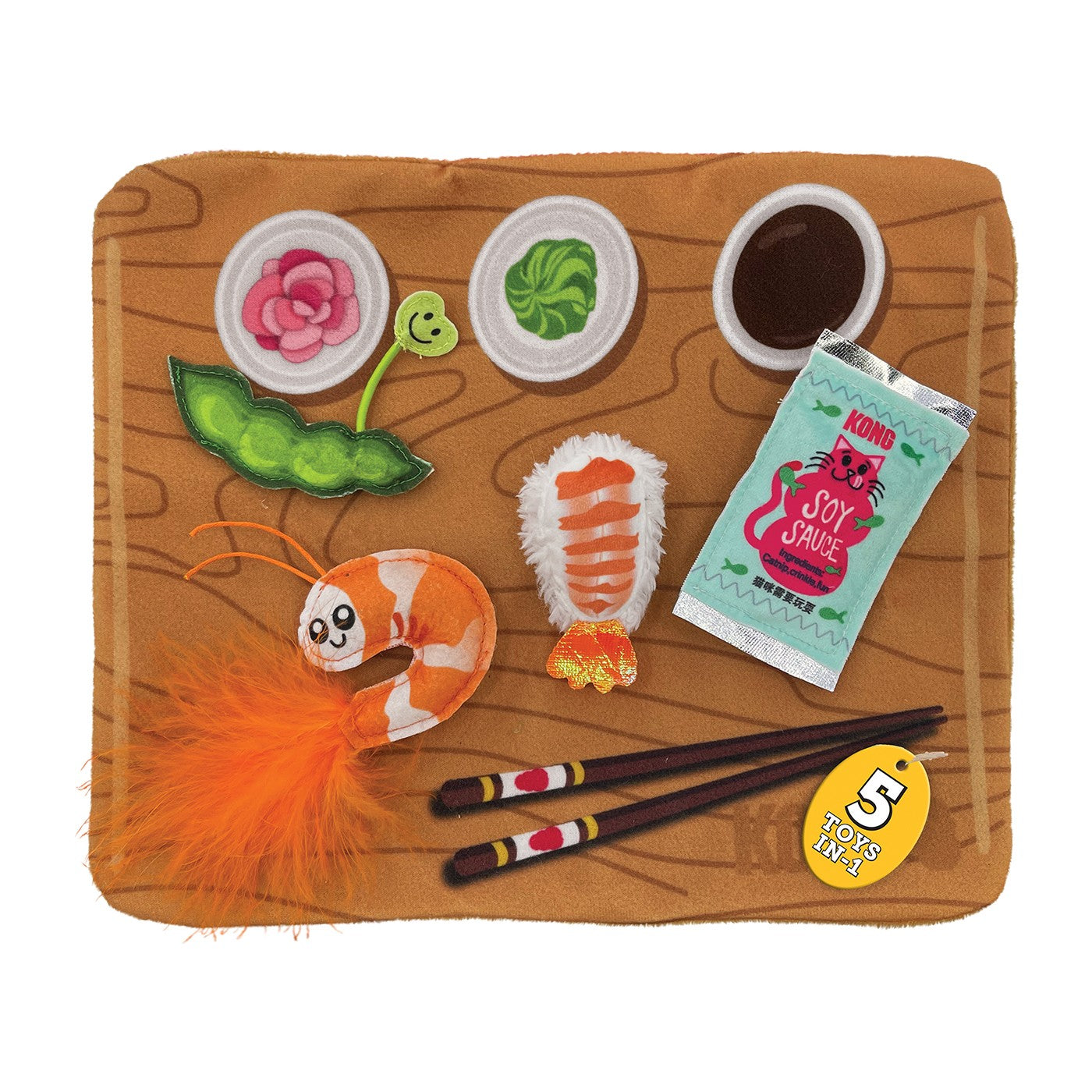 Jouet pour chat Kong Pull-A-Partz Sushi