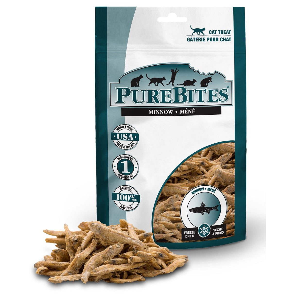 PureBites Freeze Dried Minnows Cat Treats 31 g