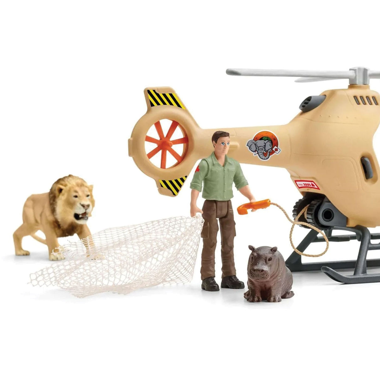 Hélicoptère de sauvetage d'animaux Schleich Wild Life