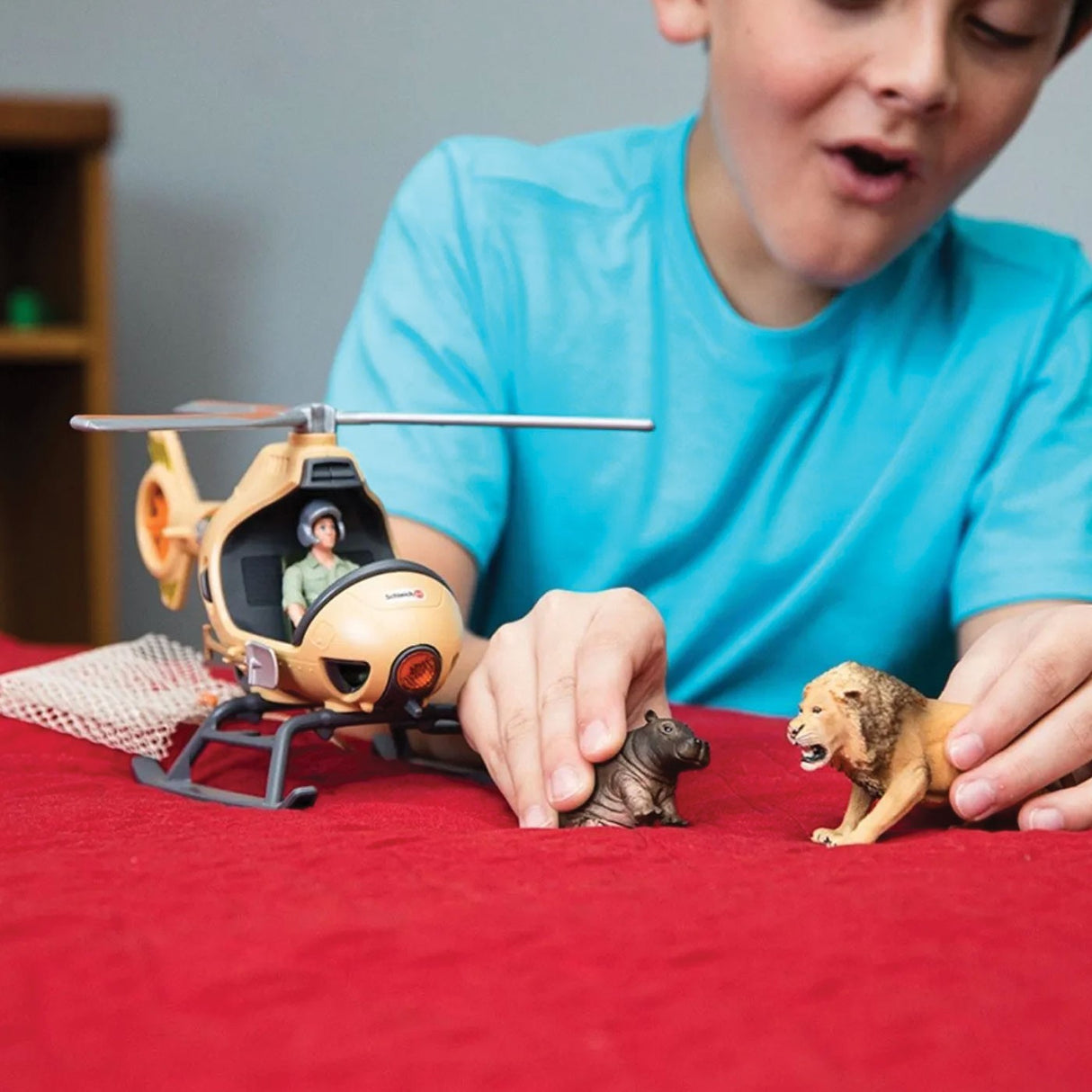 Hélicoptère de sauvetage d'animaux Schleich Wild Life