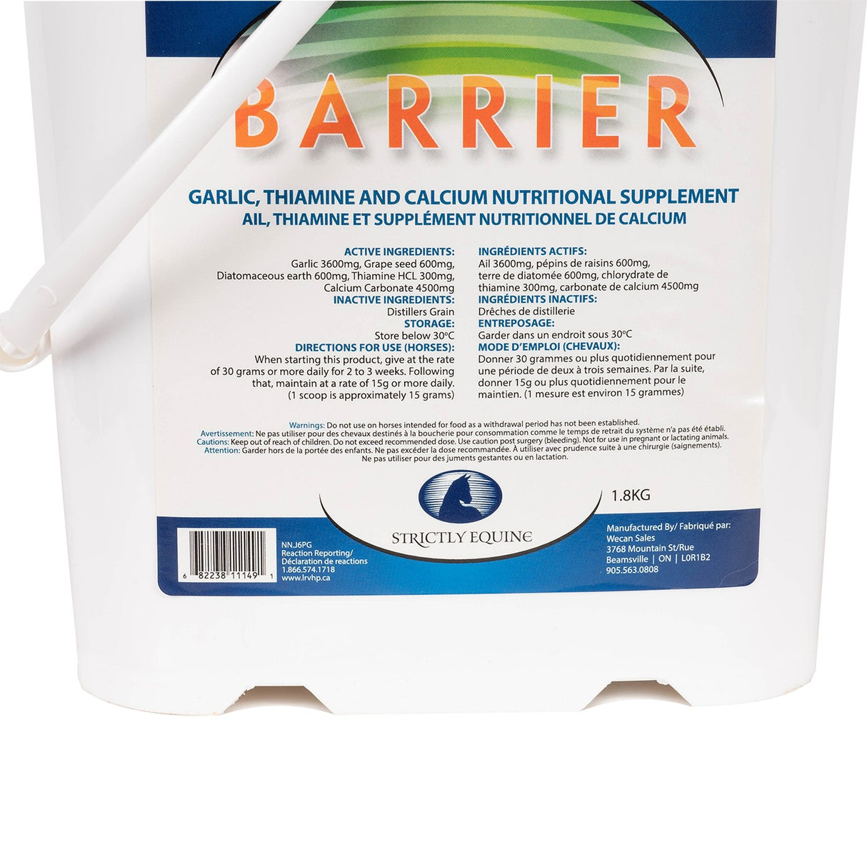 Barrière BC Strictly Equine 1,8 kg
