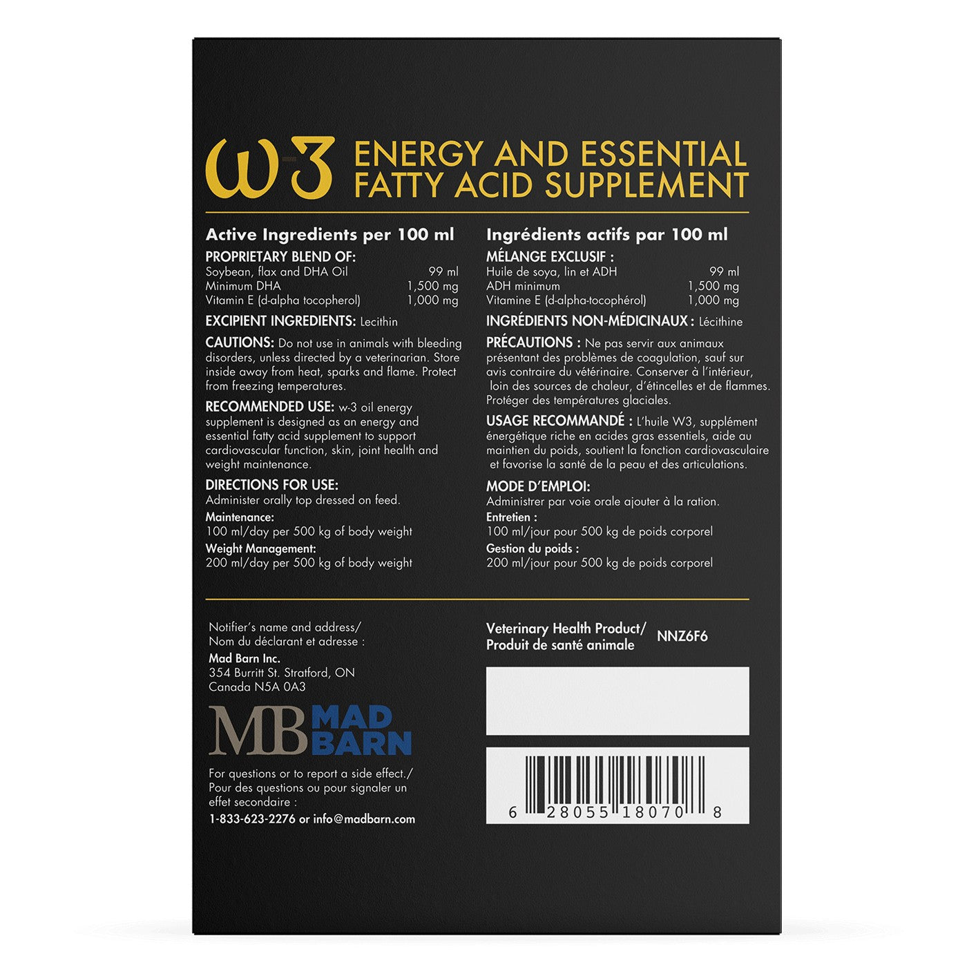 Mad Barn W3 Oil 5 L