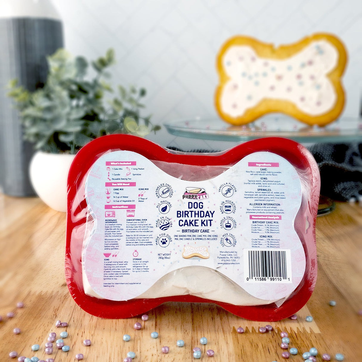 Puppy Cake Birthday Cake Dog Birthday Cake Kit 283 g