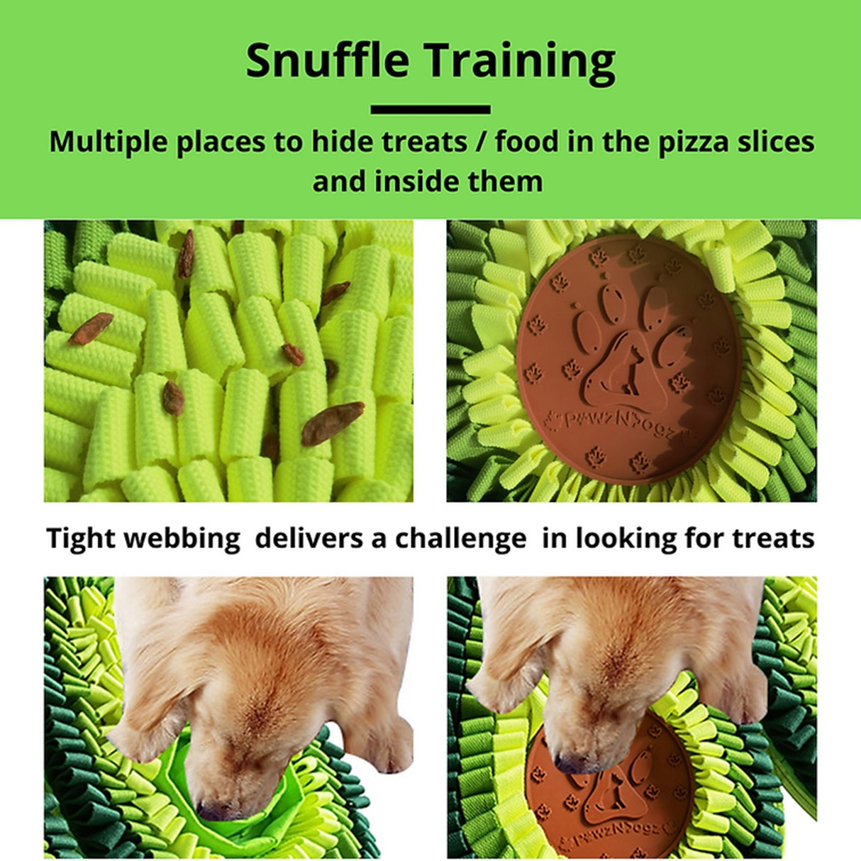 PawzNDogz Snuffle Mat - Délicieux avocat anti-morsure - Niveau 3