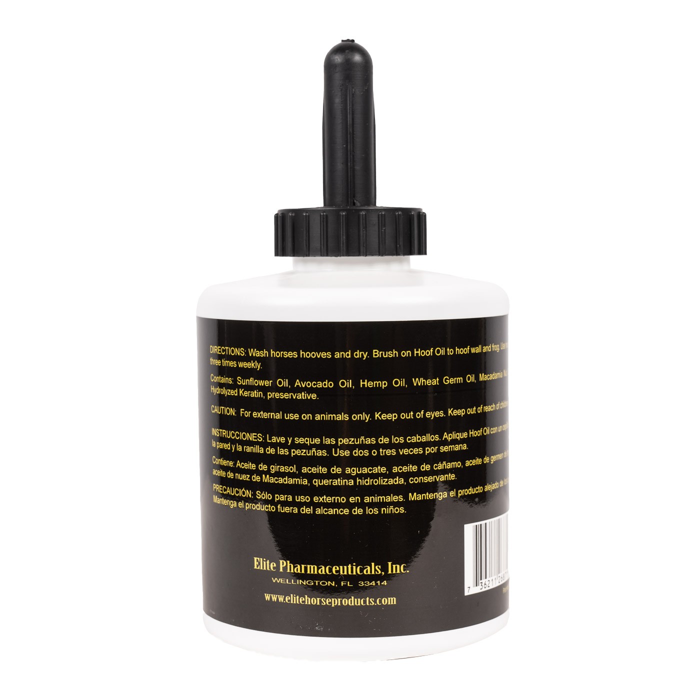 Huile pour sabots équins E3 Elite 946 ml