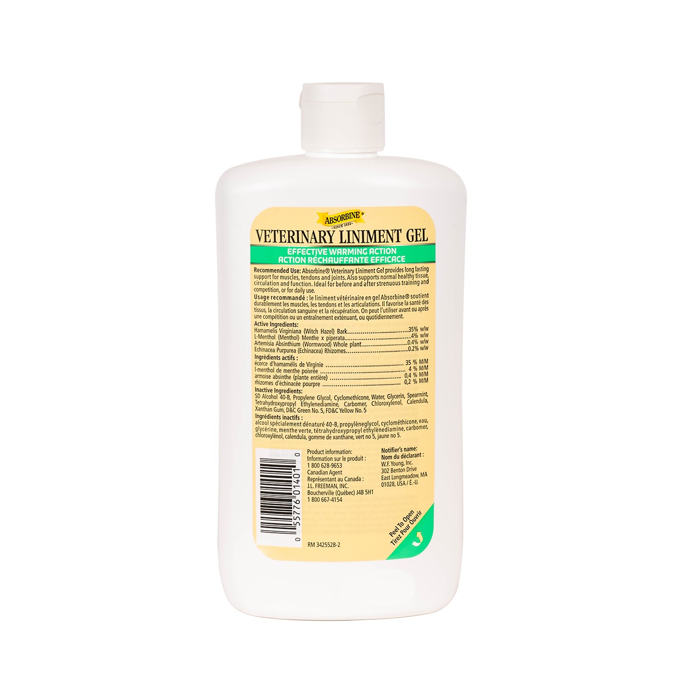 Gel liniment vétérinaire Absorbine 340 g