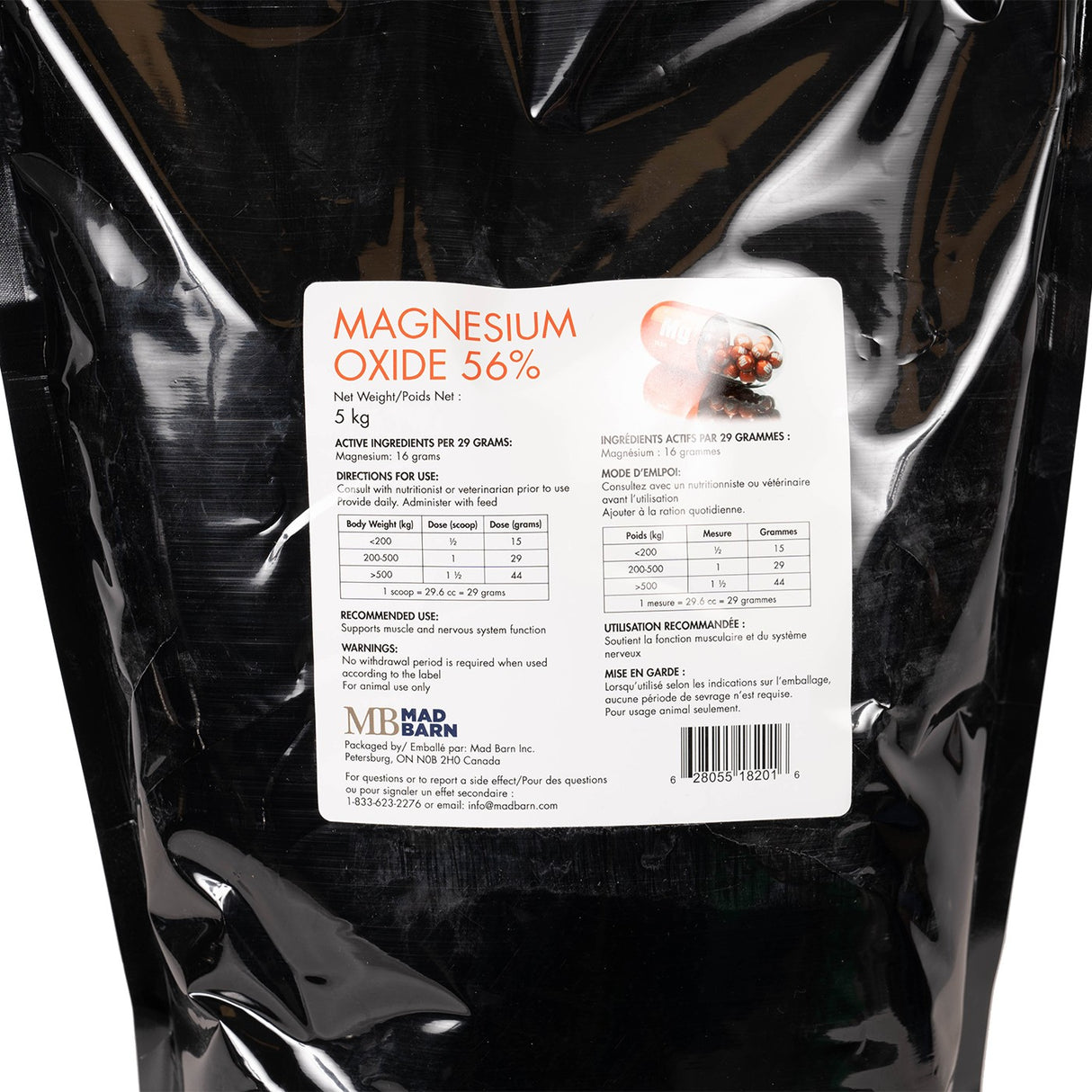 Oxyde de magnésium Mad Barn 5 kg