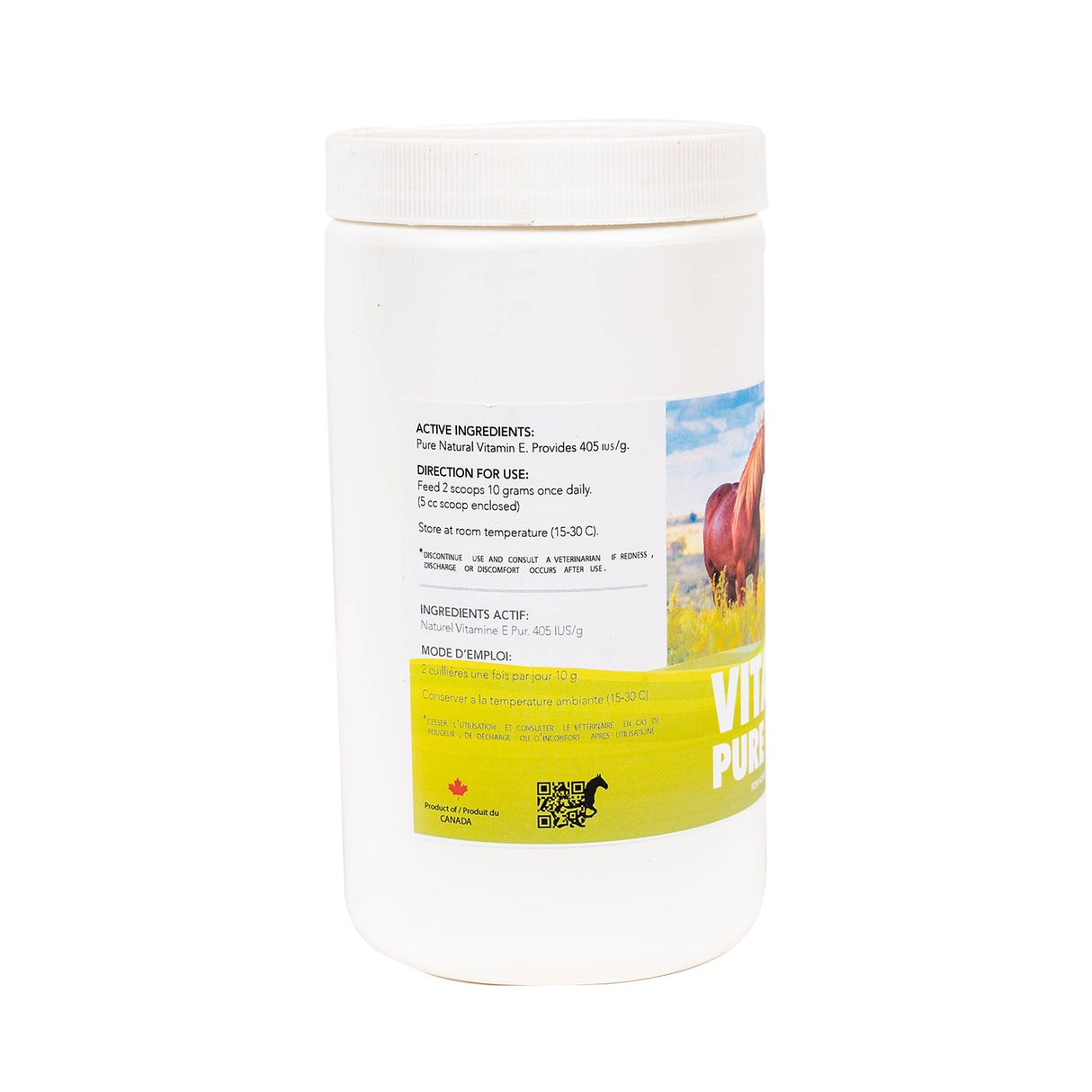 Basic Equine Nutrition Vitamin E Natural Pure 500 g