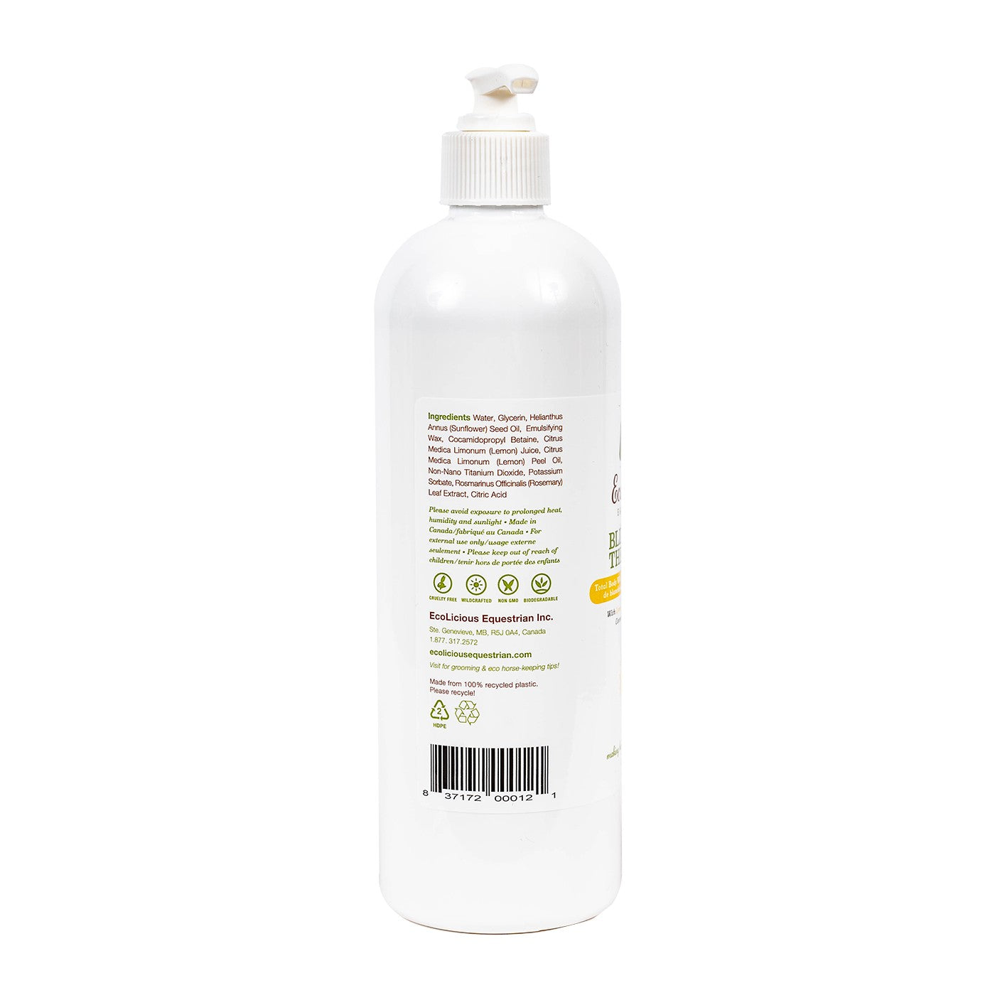 EcoLicious Aveuglé Par Le Shampoing Blanc 472 mL