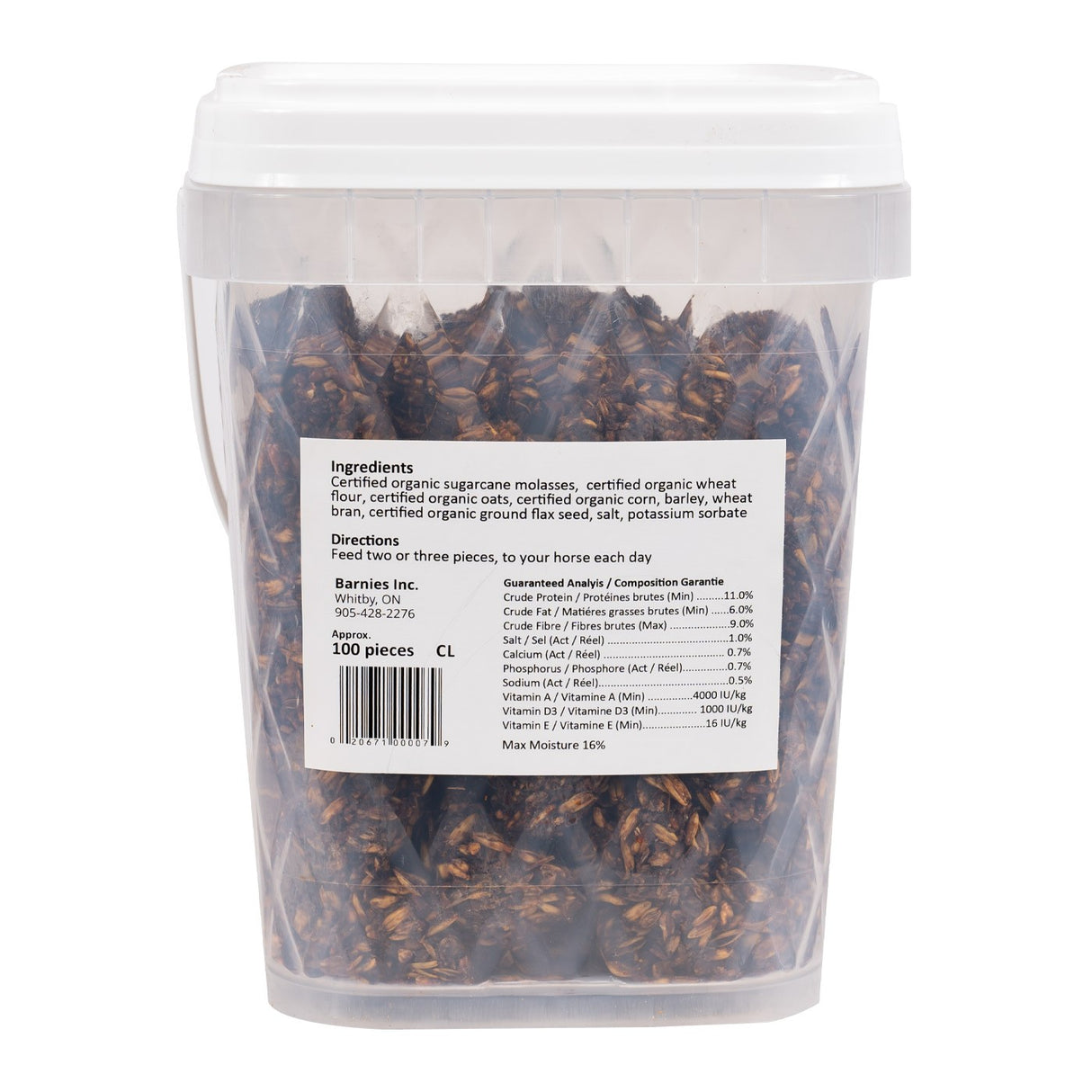 Friandises classiques pour chevaux Barnies, 100 pièces