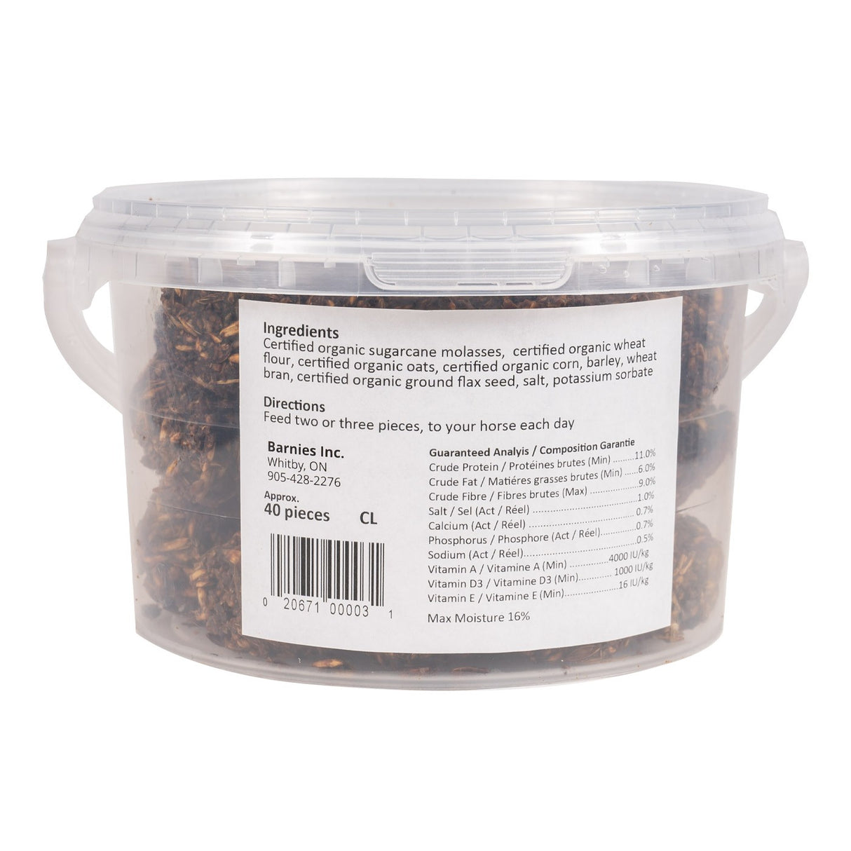 Friandises classiques pour chevaux Barnies, 40 pièces