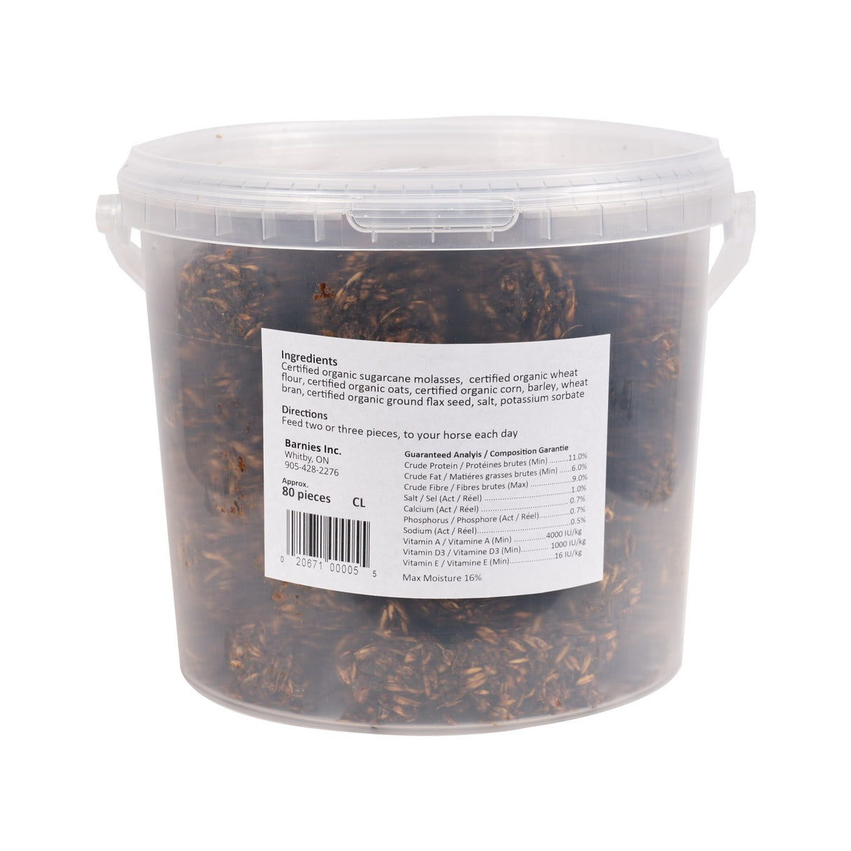 Friandises classiques pour chevaux Barnies, 80 pièces