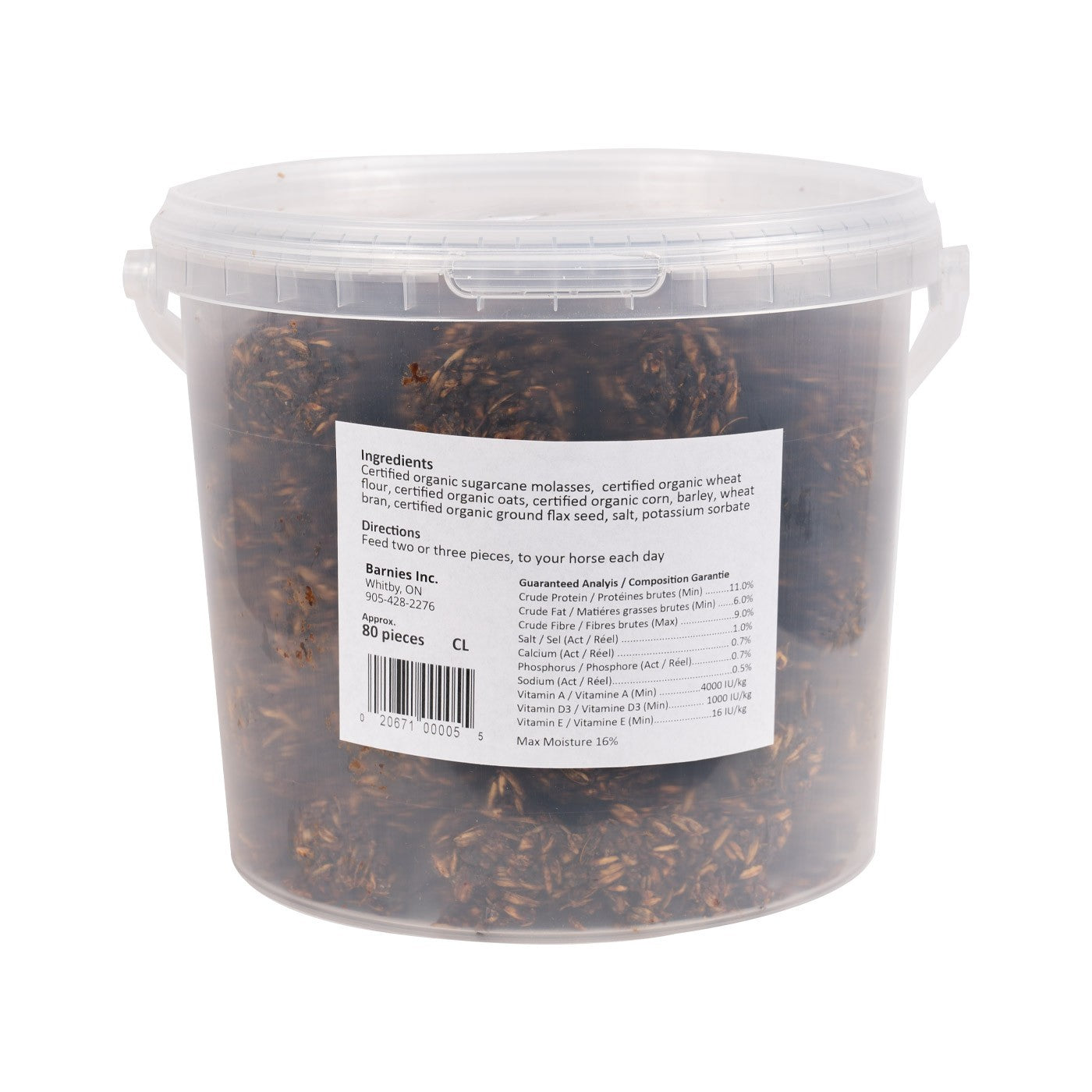 Friandises classiques pour chevaux Barnies, 80 pièces