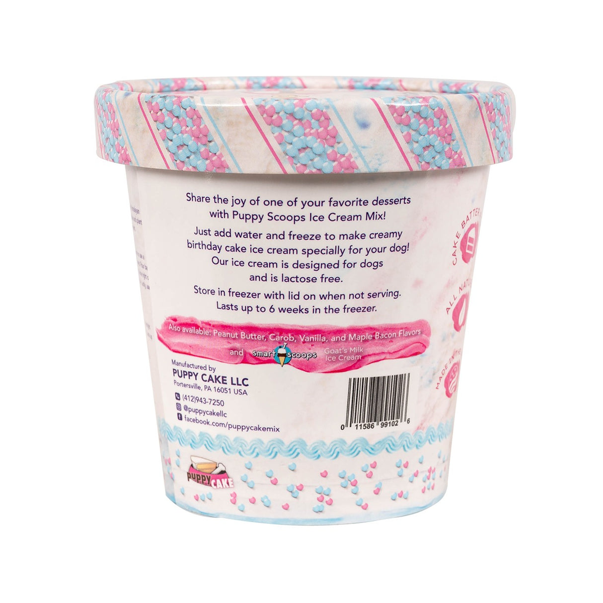 Puppy Scoops Birthday Cake Ice Cream Mix 160 g