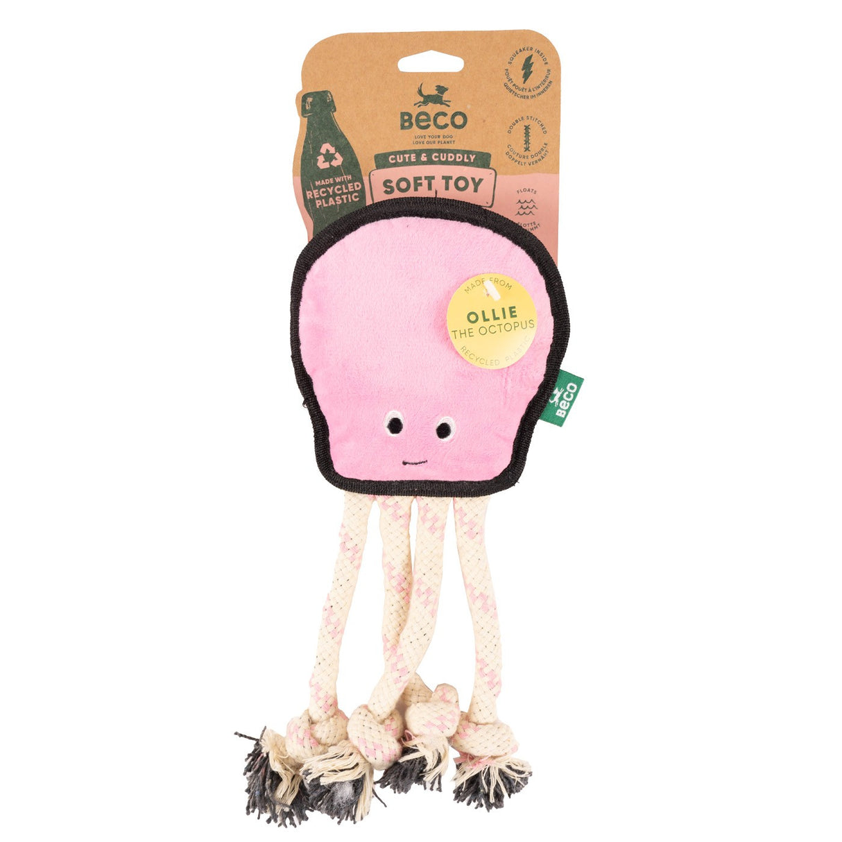 Beco Rough Tough Octopus Dog Toy