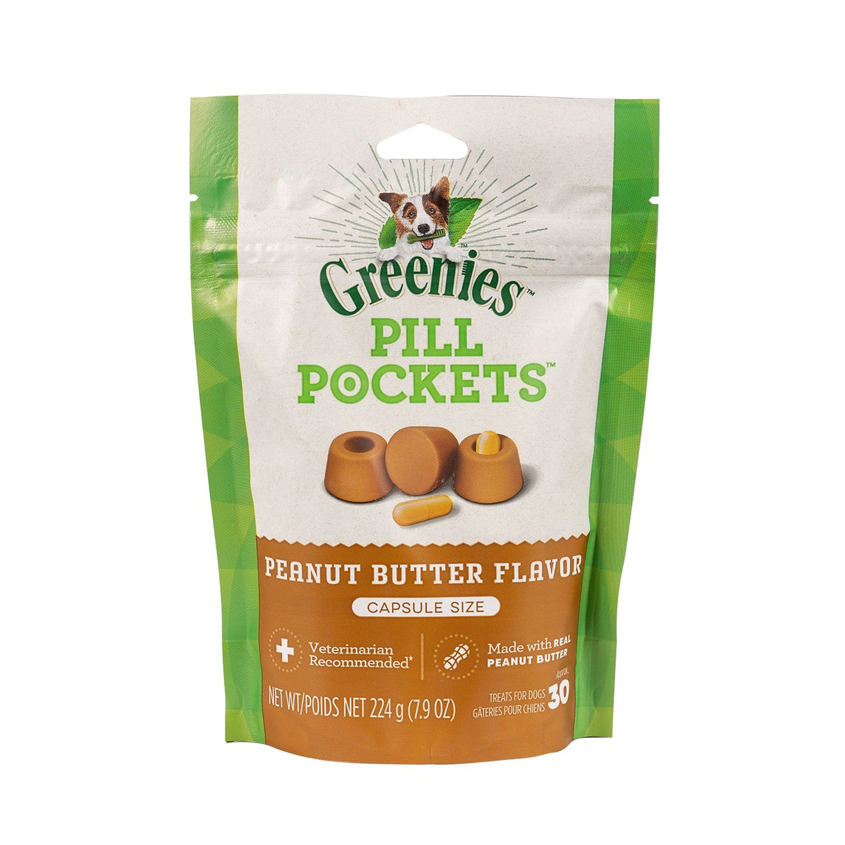Greenies Pill Pockets Peanut Butter Dog Capsules 224 g