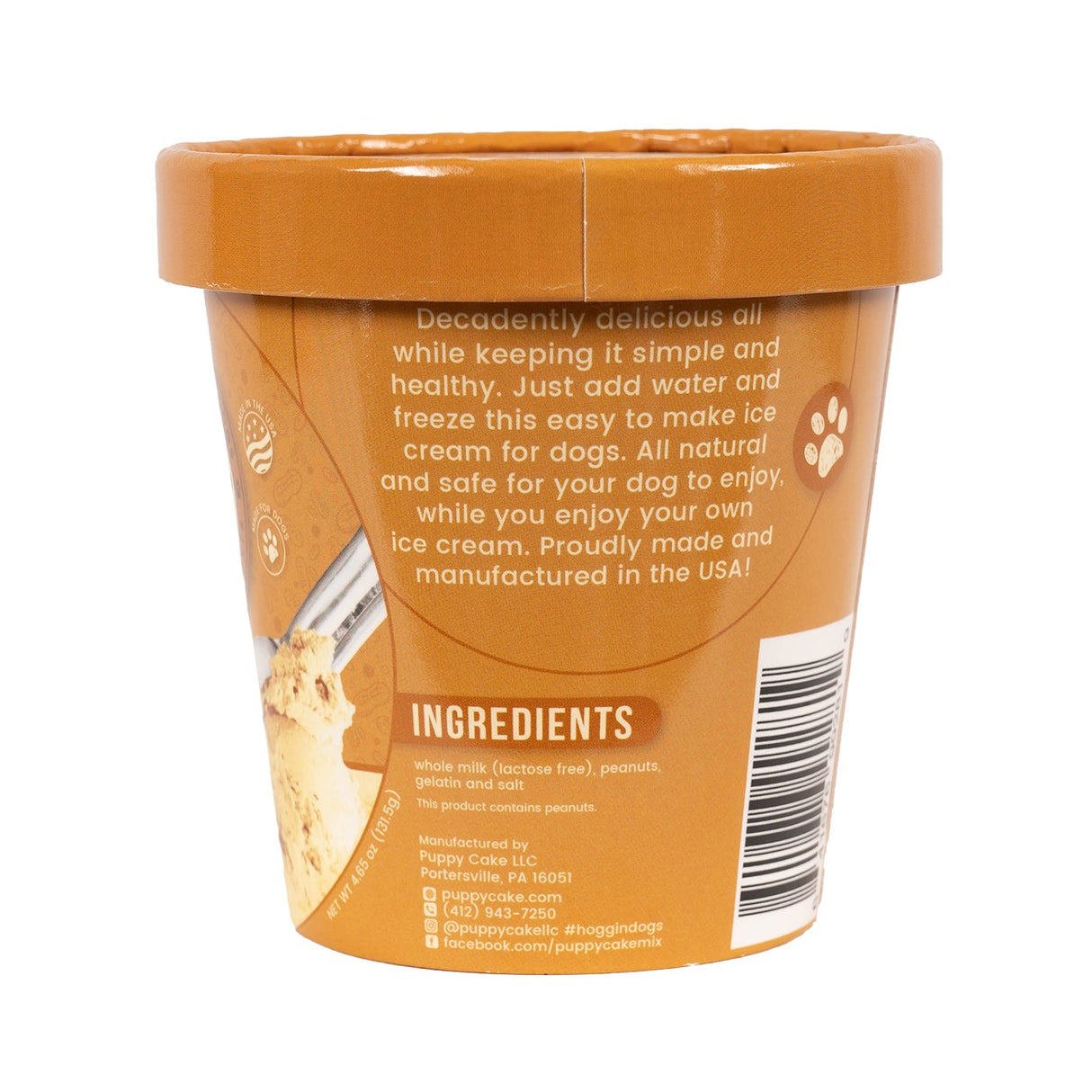 Puppy Cake Peanut Butter Ice Cream Mix 132 g