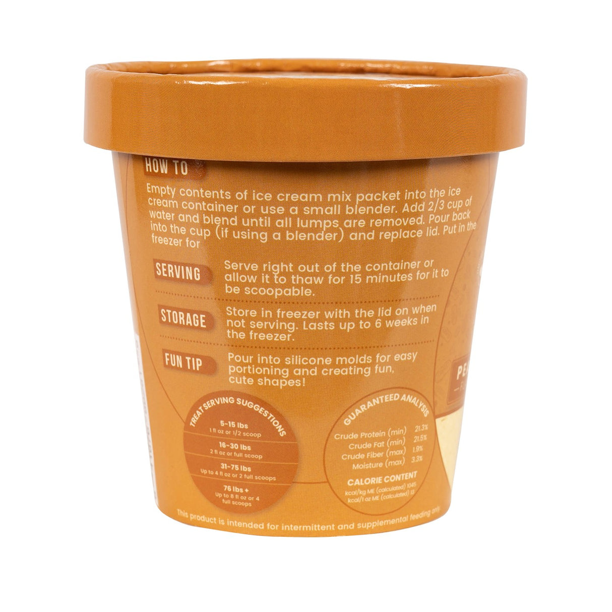 Puppy Cake Peanut Butter Ice Cream Mix 132 g
