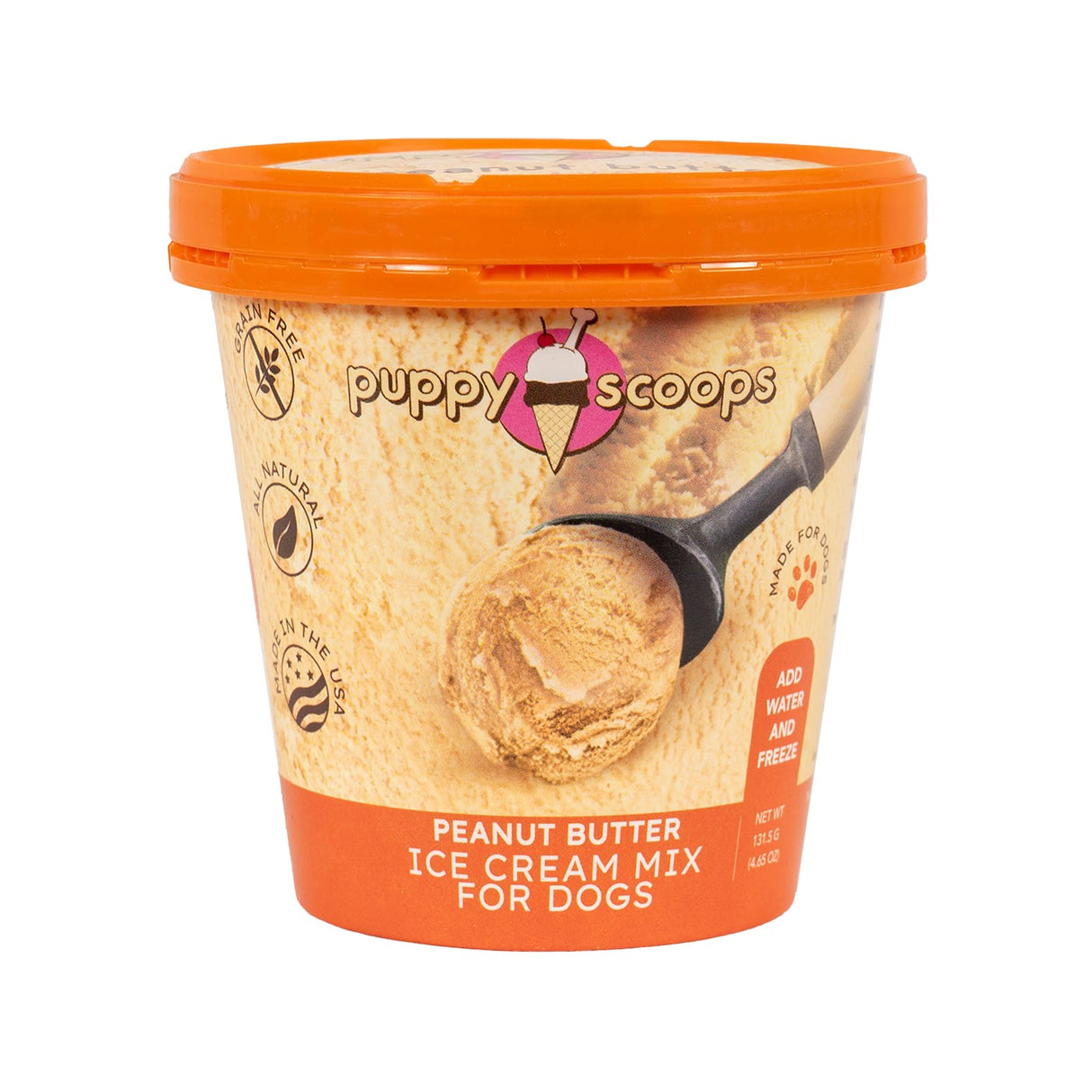 Puppy Cake Hoggin' Dogs Peanut Butter Ice Cream Mix 132 g
