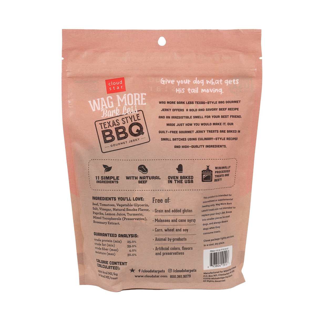 Cloud Star Wag More Bark Less Texas Style BBQ Jerky