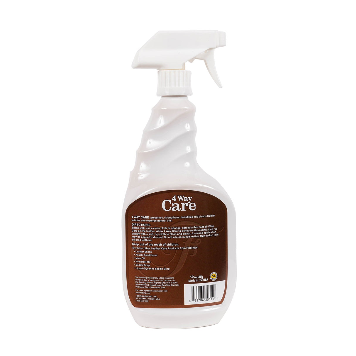 Fiebing's 4-Way Care Leather Conditioner W/ Sprayer 946 mL