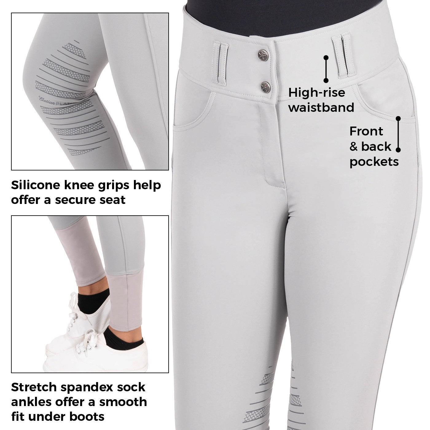 Pantalon d’équitation Elation Platinum Nolita